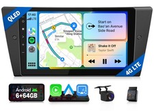 Android Auto 9" QLED 6+64 for BMW 3 Series E90 2006-2013 Car Stereo GPS 4G LTE