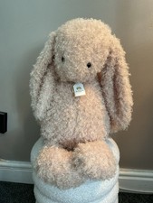 Big Bashful Luxe Bunny Curly Jellycat AUTHENTIC AND RETIRED