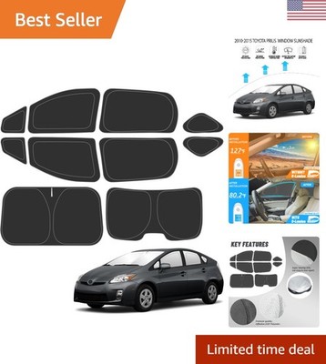Custom Fit Sunshade for 2010-2015 Toyota Prius: Blocks UV Rays & Cools Interior
