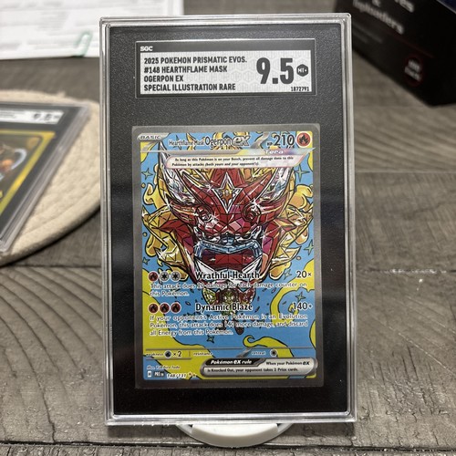 Hearthflame Mask Ogerpon ex graded SGC 9.5 for sale on eBay