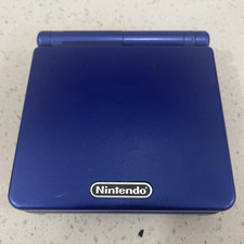 Nintendo Game Boy Advance SP Cobalt Blue w/ USB CHARGER & REPLACED BATTERY