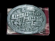 TC07113 NOS NFR  1995 NATIONAL FINALS RODEO  HESSTON COLLECTOR BELT BUCKLE