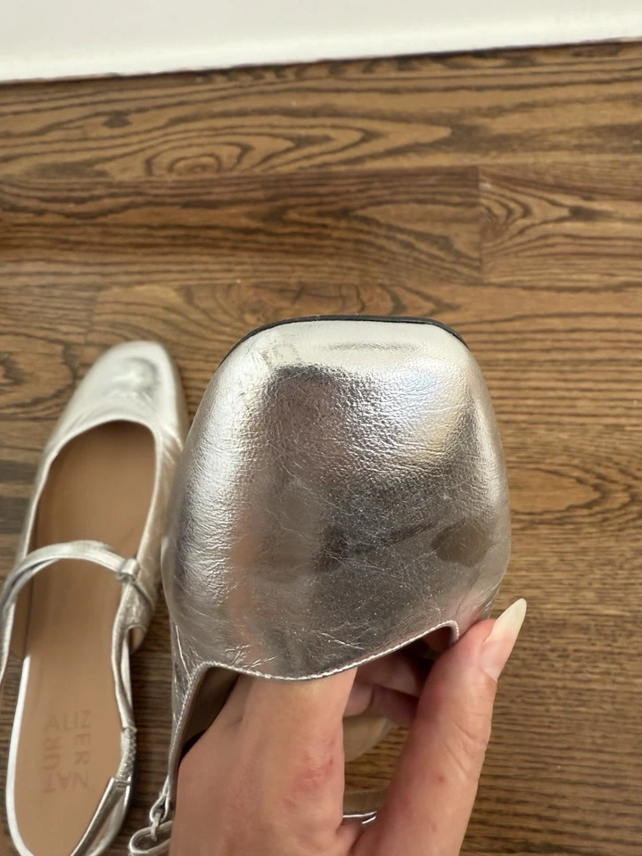 Naturalizador CONNIE MARY JANE SLINGBACK PLANO Talla: 10 Plateado Foto 4 de 4