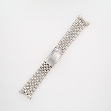 Bracciale Jubilee originale 1969 vintage Rolex 20mm SS maglia piegata cinturino 6251H.