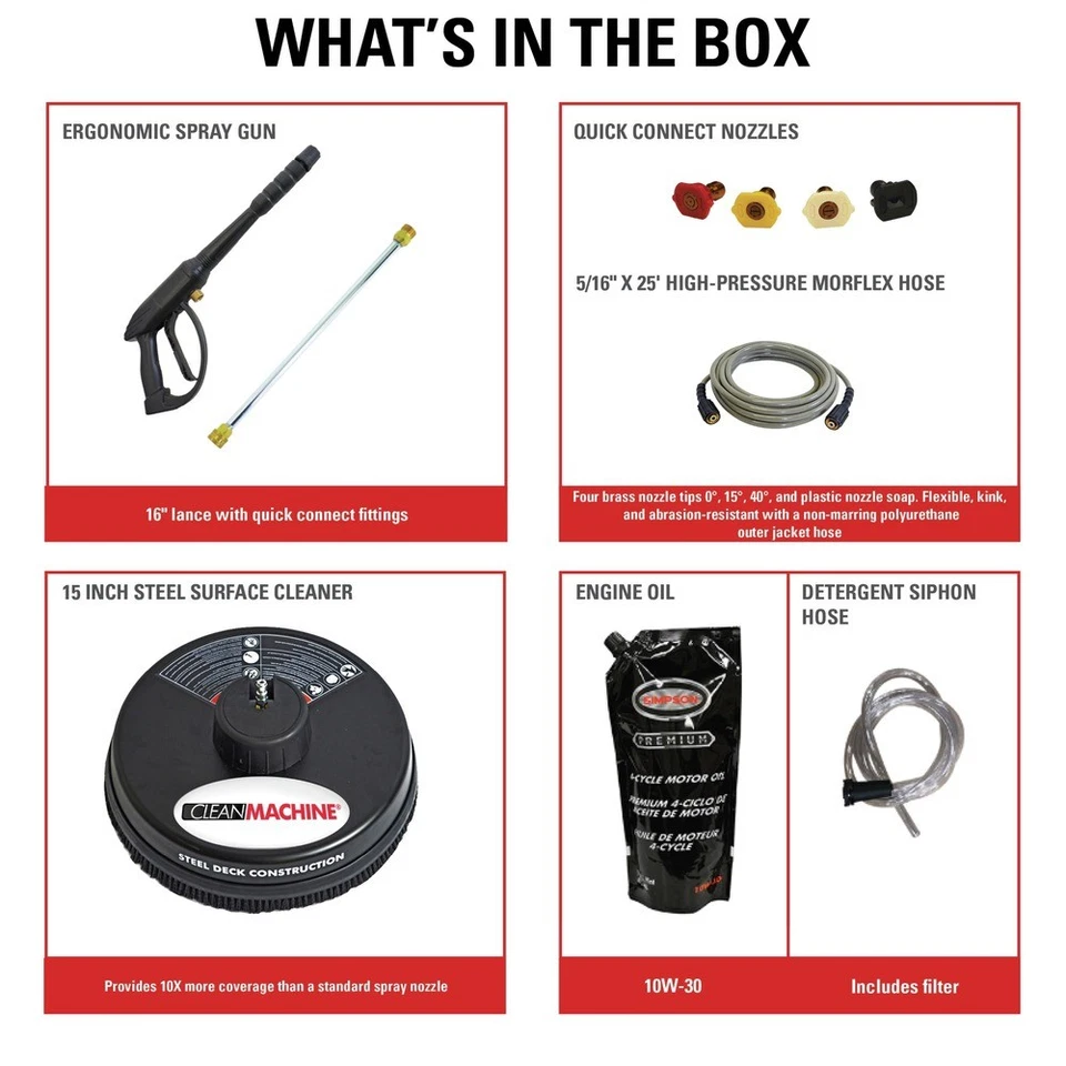 Машина для очистки холодной воды газовая мойка высокого давления Simpson 61248 3400 фунтов на квадратный дюйм 2,5 галл/мин новая - Изображение 2 из 4