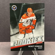 2026 Upper Deck National Hockey Card #V-11 Beckett Sennecke Victory Black RC