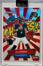 CJ Stroud 2023 Wild Card Alumination Comix ROOKIE RC 38/40 Rainbow CHAMPS!