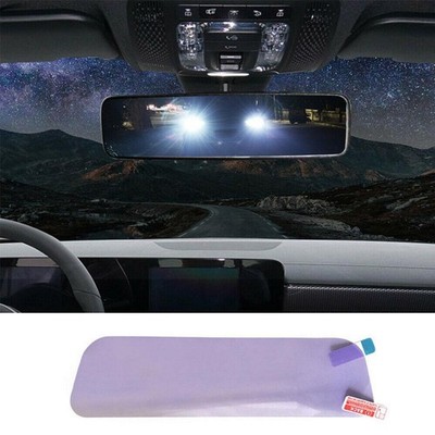 Car Interior Rearview Mirror Anti Glare Film Protective Sticker Accessories U7Z4