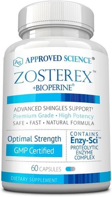 Approved Science Zosterex - Extra-Strength L-Lysine 1000mg, Vitamin B Complex,