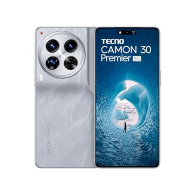TECNO CAMON 30 Premier 5G (Snowy Silver, 12GB+512GB) | 50 MP Camera | 6.