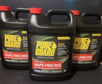PUREGUARD  ANTIFREEZE/COOLANT 50/50 (RED) HEAVY DUTY  (NAPS FREE) 3 GALLON