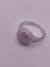 Women's Beautiful 925 Sliver Lab Created Zarcon Size 10