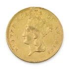 1878 $3 Indian Princess Head United States Gold Coin No Reserve #C904-5