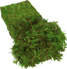 Fake Moss for Plants Indoor, 16OZ Green Moss for Crafts, Artificial Moss for Fau