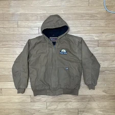 Colorado Farm Show Dri-Duck 5020 Cheyenne Hooded Lined Jacket Brown Men’s Large