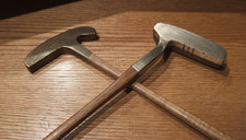 2 Antique 35" Otey Crisman Putters for Play or Display