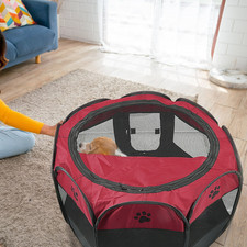 USA Oxford600d Foldable Pet Playpen Portable Dog Cat Kennel Cage Pettent Large
