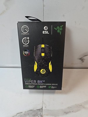 Razer Viper 8KHz Ambidextrous Esports Gaming Mouse Black And Yellow