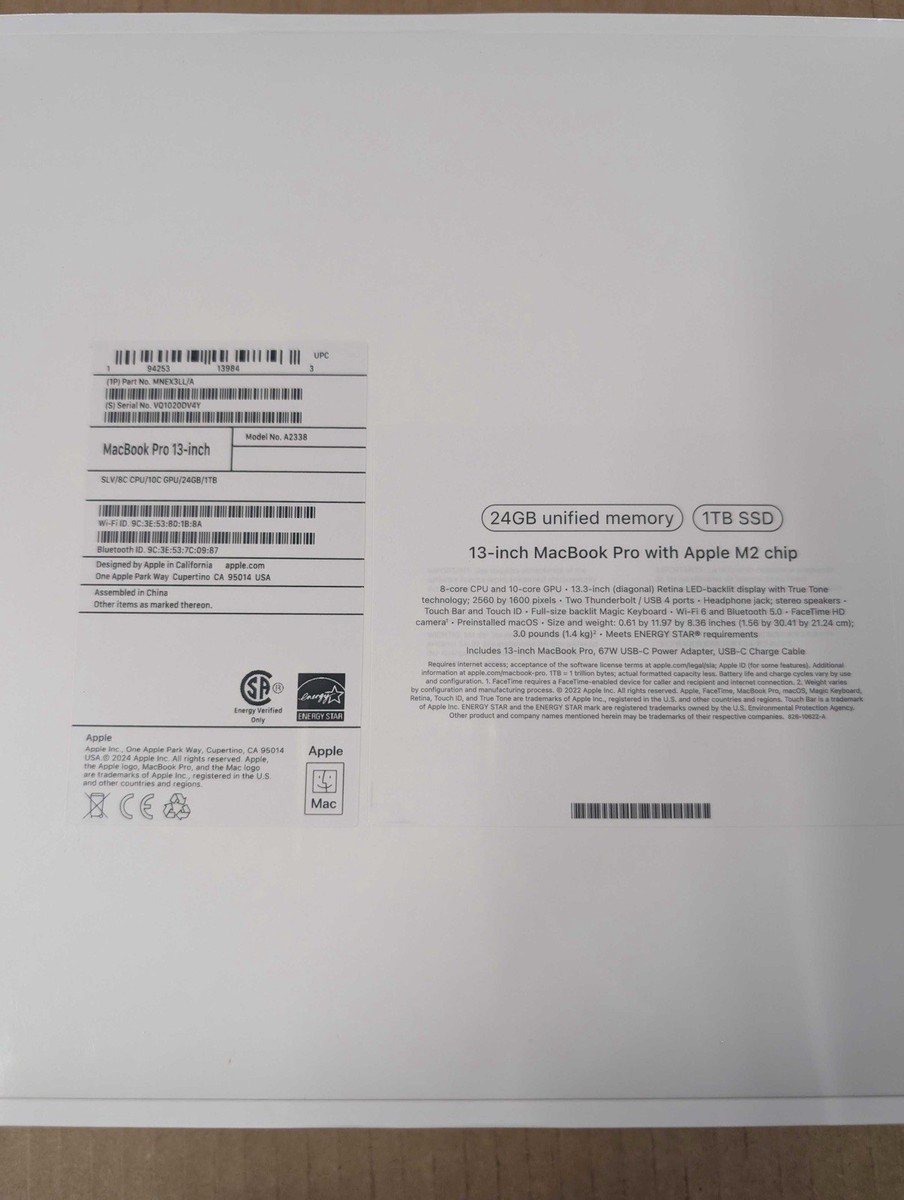 Apple MacBook Pro 2022 M2 8C CPU 10C GPU 13