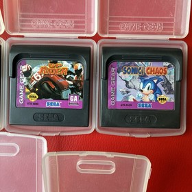 Lot Of Sega Game Gear Games W/ OEM Plastic Gamegear Cases