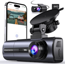 3 Channel 4K Dash Cam with 5GHz WiFi  APP Control 4K/2.5K 1080P 1080P Front NEW