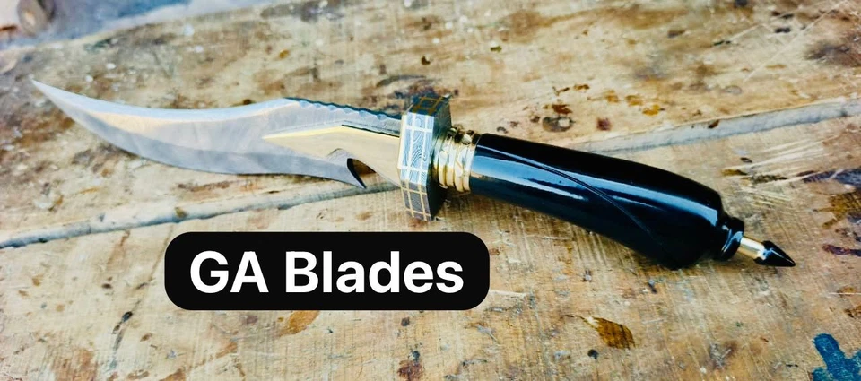 CUSTOM HANDMADE DAMASCUS STEEL SPECIAL HUNTING BOWIE CAMPING/BEST FOR GIFT - Image 3 of 4