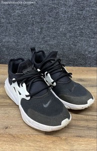 Nike React Presto Black White Running Shoes Sneakers Youth Size 7Y