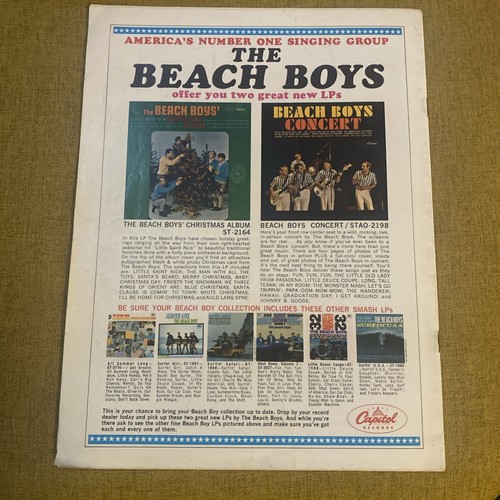 1964 The Teen Set "The Beach Boys" Magazine Volume 1 Number 1 33 Pages RARE! - Picture 6 of 9