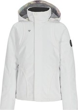 Obermeyer Girl's Rylee Jacket Little Kids/Big Kids White MD 10-12 Big Kid 