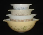 PYREX - 4 pc. Shenandoah, Sandalwood, Forest Fancies, Colonial Mist Bowl Set