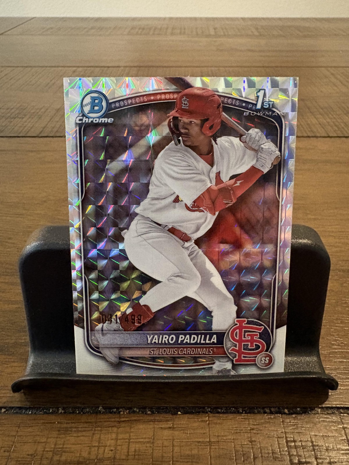 2025 Bowman Chrome #BCP-236 Yairo Padilla Prospects Geometric #/499 Cardinals
