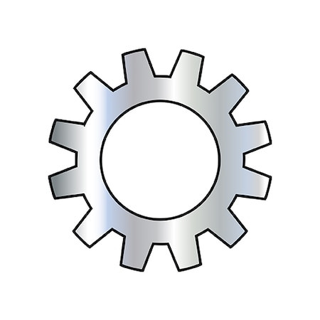 ZORO SELECT 37WE External Tooth Lock Washer, For Screw Size 3/8 in Spring