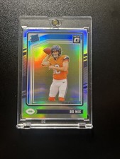 2024 Panini Donruss Optic Rated Rookie Bo Nix #209 Silver Holo RC Prizm Broncos