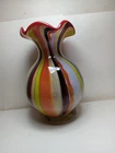 VTG Murano Style Hand Blown Glass Vase