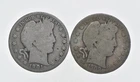 1892-1915 Lot 2 1901 1909-S Barber 90% Half Dollars - Coin Collection *998