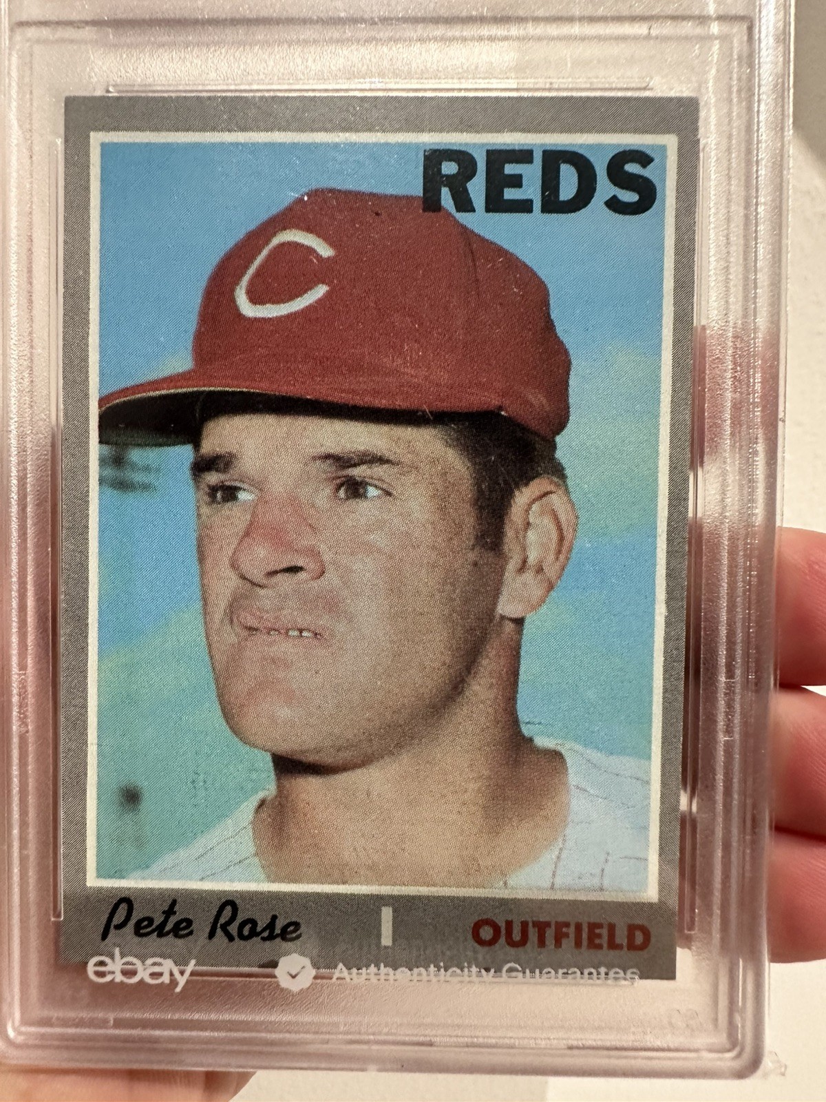 1970 Topps #580 Pete Rose REDS HOF PSA 8 NM-MT GOAT!