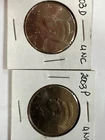 UNC 2003 P & D Kennedy half dollars