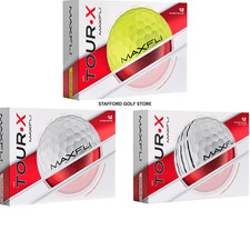 MAXFLI 2025 TOUR X GOLF BALLS 1 DOZEN PREMIUM URETHANE - CHOOSE COLOR