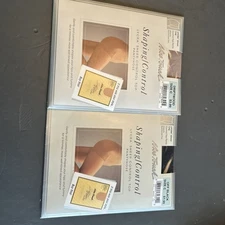 Vintage Sears Nice Touch Control Pantyhose Size C Off Black And Driftwood