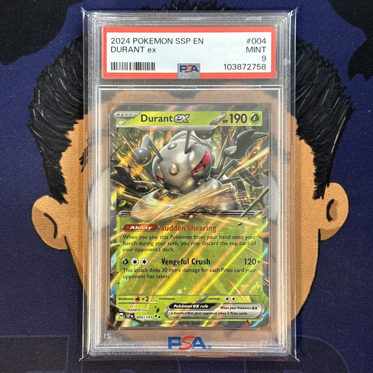 PSA 9 MINT 2024 Pokemon Surging Sparks DURANT EX #004 | eBay