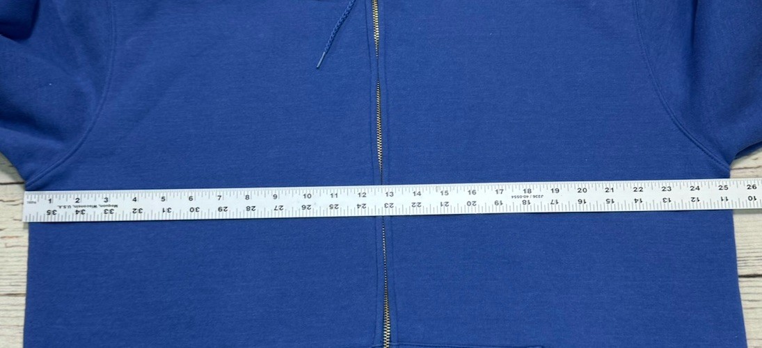 Carhartt Full Zip Hoodie Mens Sz L Workwear Blue thumbnail 10