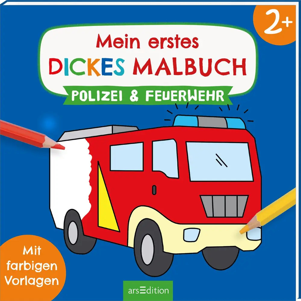 Mein erstes dickes Malbuch ab 2 - Polizei & Feuerwehr Corina Beurenmeister - Bild 4