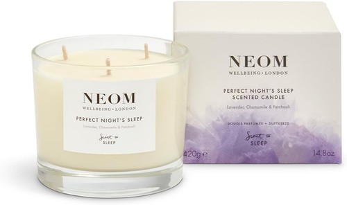 NEOM - Kerze, 3 Docht | Lavendel, Basilikum & Jasmin | Duft 1 EA, Beere