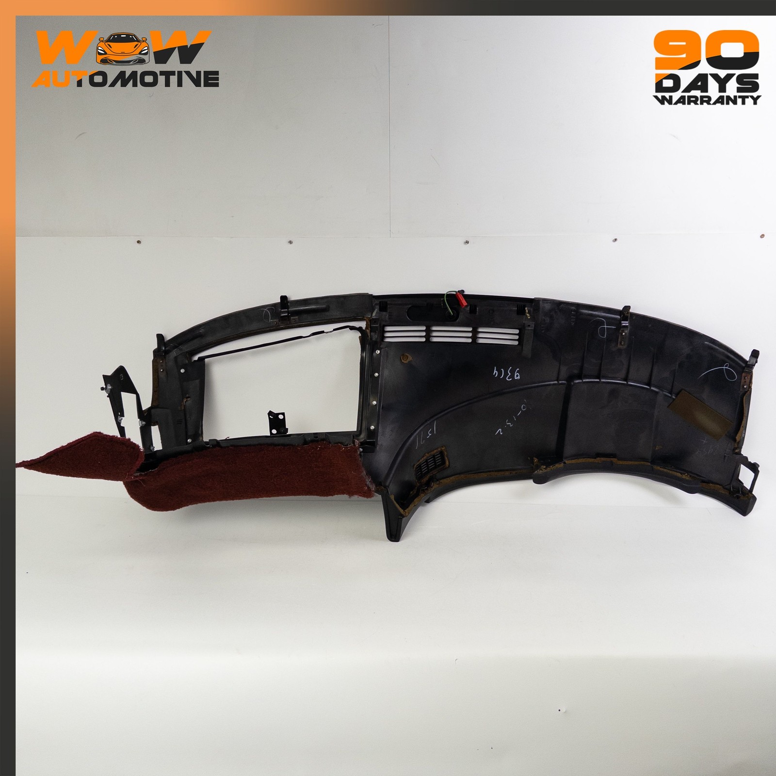 90-93 CHEVROLET CORVETTE C4 FRONT INSTRUMENT DASHBOARD PANEL TRIM BLACK OEM