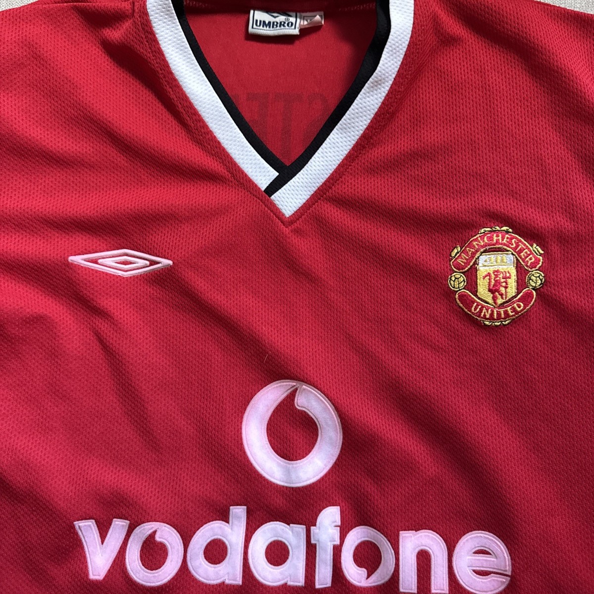 Manchester United Van Nistelrooy 10 Jersey Umbro Vodafone Mens S