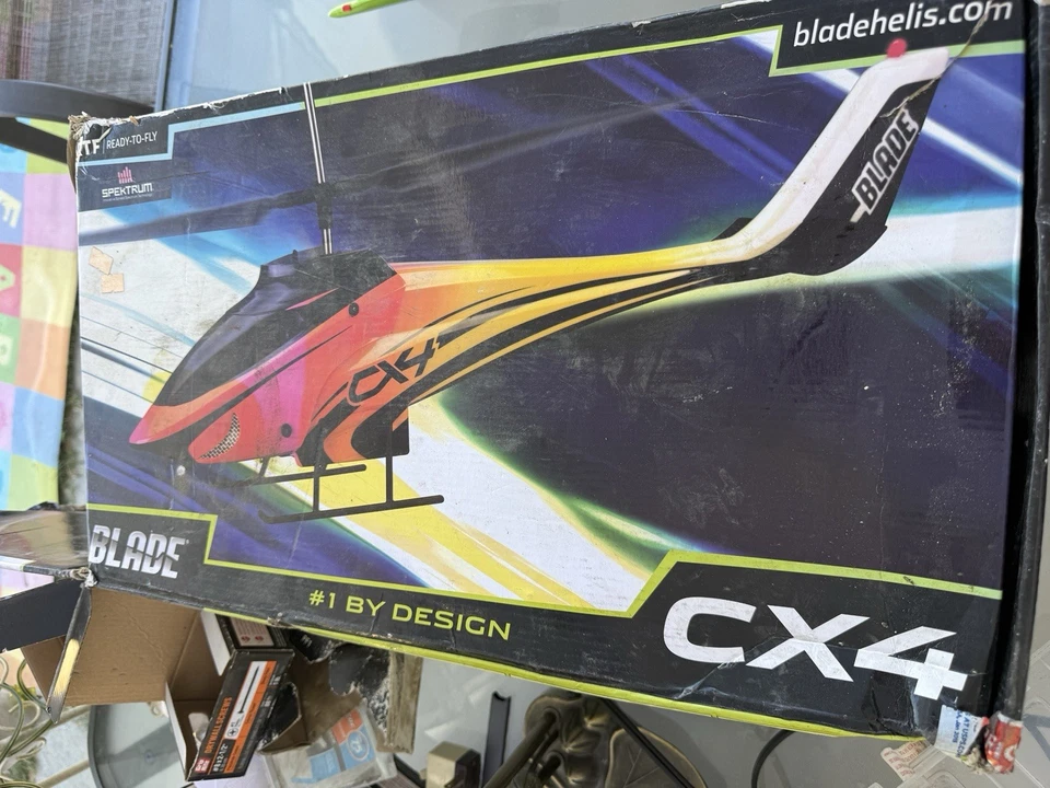 Blade CX4 RC Helicopter Lot LP5DSM Tx AR6100e Rx E-flite Charger Tested AS-IS - Image 2 of 4