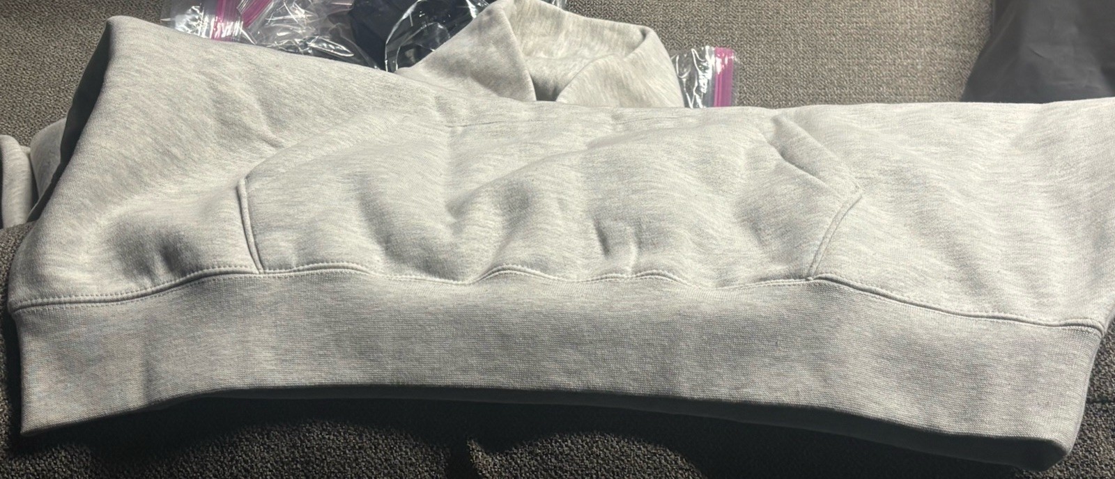 Authentic Fear of God Essentials  Sweater Hoodie light Oatmeal Size Large Men thumbnail 7