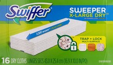 Swiffer Dry Sweeping Cloth Refills 17.8 x 10 Inch Regular 16 Count