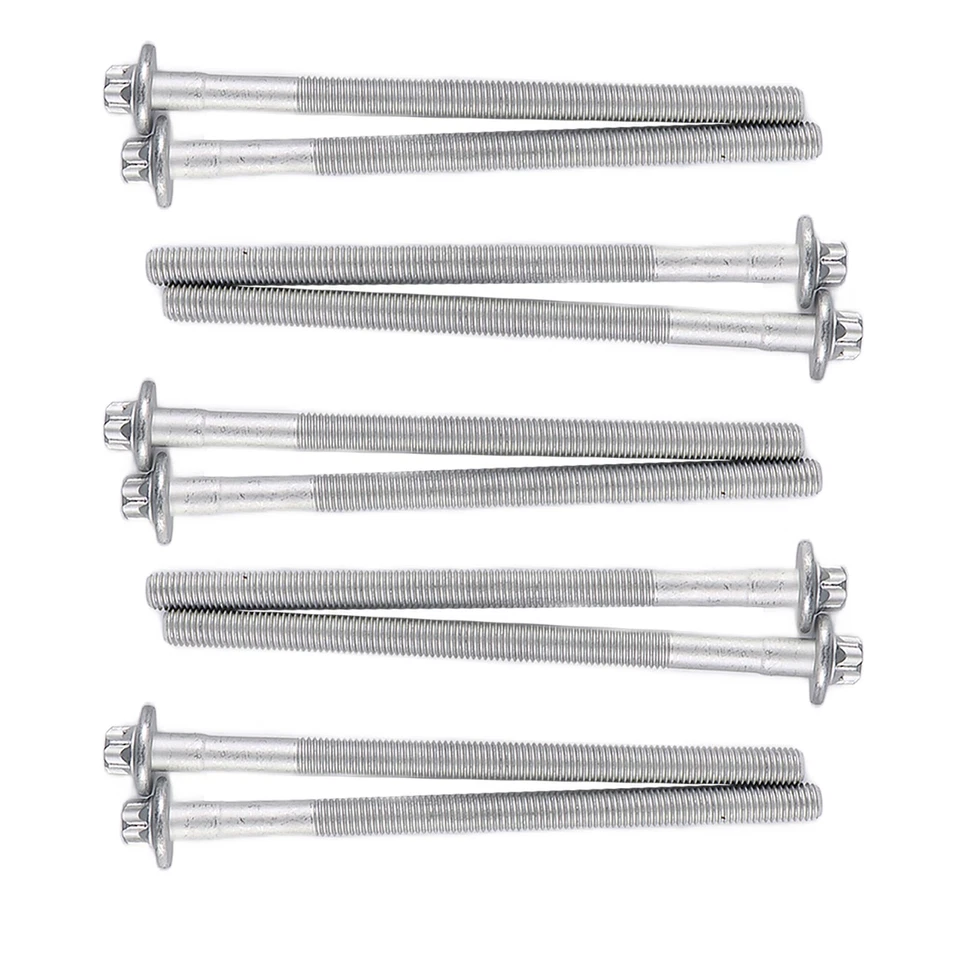 Juego de 10 pernos de culata de motor M10 165 mm para Mercedes W203 C204 R172 L4 M271 Foto 2 de 4