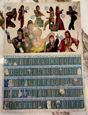 Rare 1960s Malaysia Childhood Game Cards Tikam Gambling Board Game Kung Fu